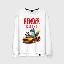 Мужской свитшот Bender racing - ai art fantasy