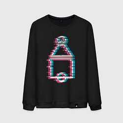 Свитшот хлопковый мужской Символы - игра в кальмара, цвет: черный