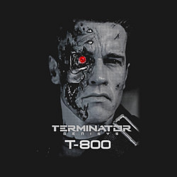 Свитшот хлопковый мужской Терминатор Т800, цвет: черный — фото 2
