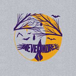 Свитшот хлопковый мужской Полёт в Невермор, цвет: меланж — фото 2