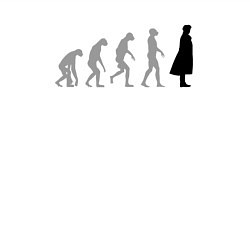 Свитшот хлопковый мужской Эволюция Шерлока, цвет: белый — фото 2