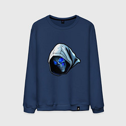 Свитшот хлопковый мужской Sci-fi reaper, цвет: тёмно-синий