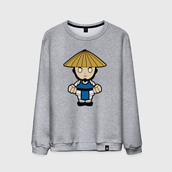 Свитшот хлопковый мужской Raiden - Mortal Kombat, цвет: меланж