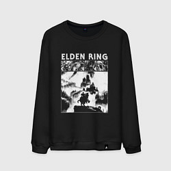 Свитшот хлопковый мужской Elden ring - white, цвет: черный