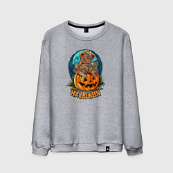 Мужской свитшот Мишка на тыкве