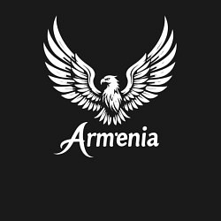 Свитшот хлопковый мужской Гордый орел Армении, цвет: черный — фото 2