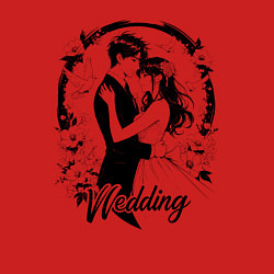 Свитшот хлопковый мужской Свадьба аниме, цвет: красный — фото 2