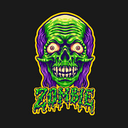 Свитшот хлопковый мужской Evil zombie, цвет: черный — фото 2