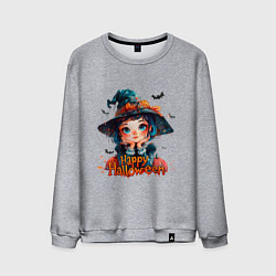 Мужской свитшот Счастливого Хэллоуина - ведьмочка