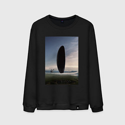 Свитшот хлопковый мужской Прибытие, цвет: черный