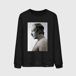 Свитшот хлопковый мужской Пила, цвет: черный