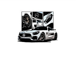 Свитшот хлопковый мужской Car, цвет: белый — фото 2