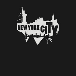 Свитшот хлопковый мужской New York style, цвет: черный — фото 2