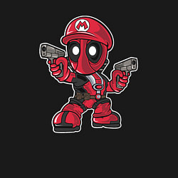 Свитшот хлопковый мужской Марио Дэдпул, цвет: черный — фото 2