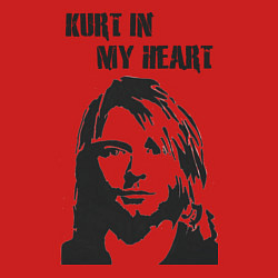 Свитшот хлопковый мужской Kurt in my heart, цвет: красный — фото 2