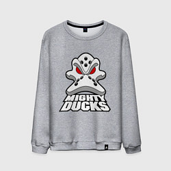 Свитшот хлопковый мужской HC Anaheim Ducks, цвет: меланж