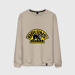 Свитшот хлопковый мужской HC Boston Bruins Label, цвет: миндальный