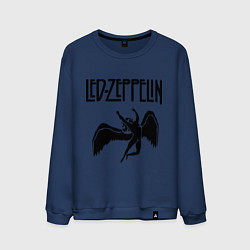 Свитшот хлопковый мужской Led Zeppelin, цвет: тёмно-синий