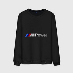 Свитшот хлопковый мужской BMW M Power, цвет: черный