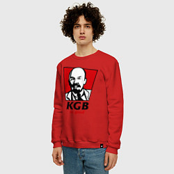 Свитшот хлопковый мужской KGB: So Good, цвет: красный — фото 2