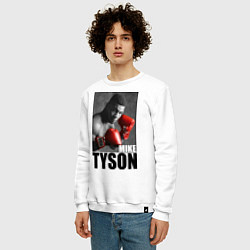 Свитшот хлопковый мужской Mike Tyson, цвет: белый — фото 2