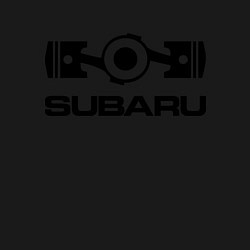 Свитшот хлопковый мужской Subaru, цвет: черный — фото 2