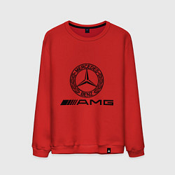 Свитшот хлопковый мужской AMG, цвет: красный