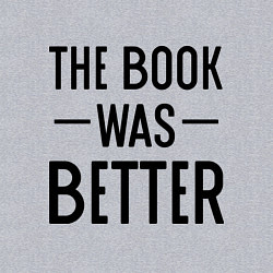 Свитшот хлопковый мужской Книга была лучше, цвет: меланж — фото 2