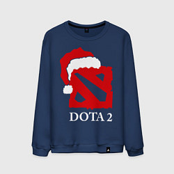 Свитшот хлопковый мужской Dota 2: New Year, цвет: тёмно-синий