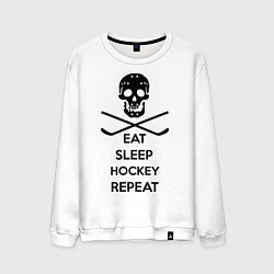 Мужской свитшот Eat sleep hockey repeat