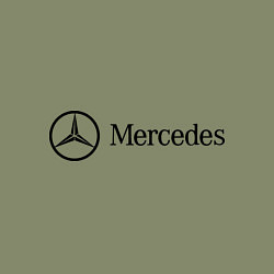 Свитшот хлопковый мужской Mercedes Logo, цвет: авокадо — фото 2