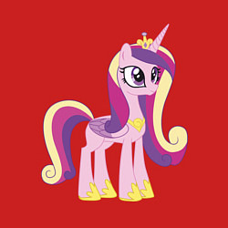 Свитшот хлопковый мужской Принцесса Каденс, цвет: красный — фото 2