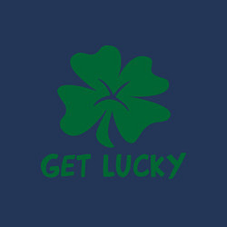Свитшот хлопковый мужской Get lucky, цвет: тёмно-синий — фото 2