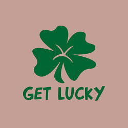 Свитшот хлопковый мужской Get lucky, цвет: пыльно-розовый — фото 2