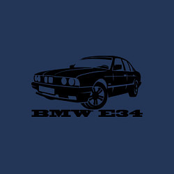 Свитшот хлопковый мужской BMW e34 5 series, цвет: тёмно-синий — фото 2