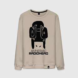 Свитшот хлопковый мужской Radiohead, цвет: миндальный