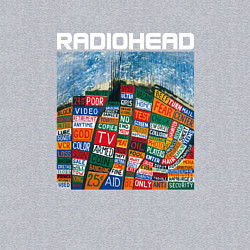 Свитшот хлопковый мужской Radiohead, цвет: меланж — фото 2