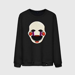 Свитшот хлопковый мужской Puppet FNAF Марионетка, цвет: черный