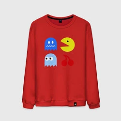 Свитшот хлопковый мужской Pac-Man Pack, цвет: красный