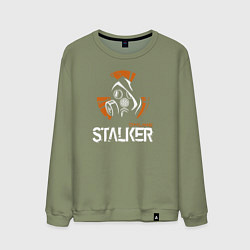 Свитшот хлопковый мужской STALKER: Online, цвет: авокадо