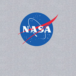 Свитшот хлопковый мужской NASA: Logo, цвет: меланж — фото 2