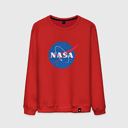Свитшот хлопковый мужской NASA: Logo, цвет: красный