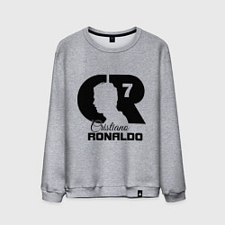 Свитшот хлопковый мужской CR Ronaldo 07, цвет: меланж