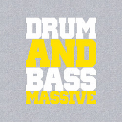 Свитшот хлопковый мужской DRUM AND BASS MASSIVE, цвет: меланж — фото 2