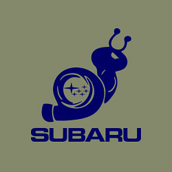 Свитшот хлопковый мужской Subaru, цвет: авокадо — фото 2