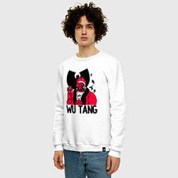 Свитшот хлопковый мужской Wu-Tang Clan: Street style, цвет: белый — фото 2