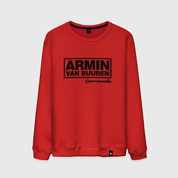 Свитшот хлопковый мужской Armin van Buuren, цвет: красный