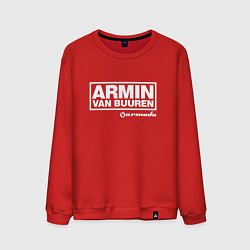 Свитшот хлопковый мужской Armin van Buuren, цвет: красный