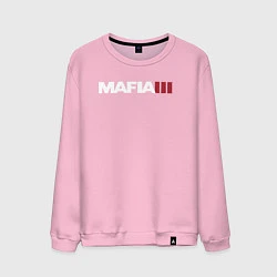 Свитшот хлопковый мужской Mafia III, цвет: светло-розовый
