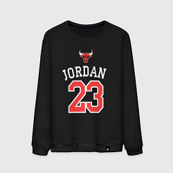 Свитшот хлопковый мужской Jordan 23, цвет: черный